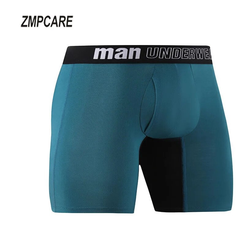 Ανδρικά σώβρακα Boxer Σορτς Μεσαίας Μέσης Bamboo Fiber Boxers Plus Size 5XL 6XL 7XL Ανοιχτός καβάλος Μακριά Boxer Ανδρικά εσώρουχα