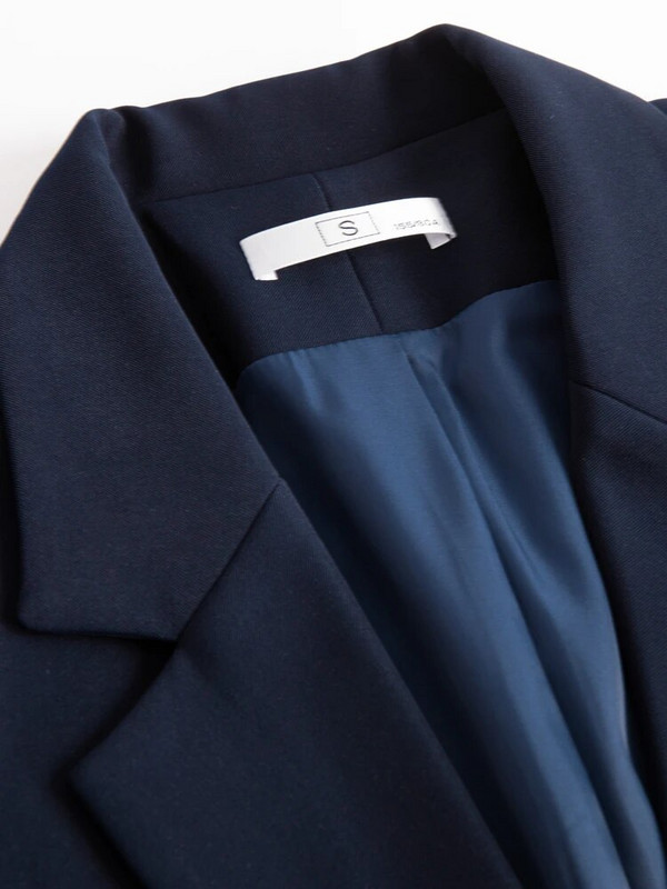 Formalus ilgas švarkas moterims, verslo kostiumai su komplektais, darbo apranga, biuro uniforma, švarkai ir kelnės, 2 dalių rinkinys, 2023 m. ruduo