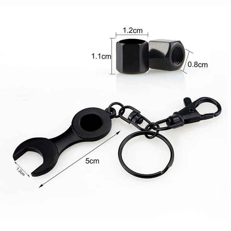 5 vnt. / rinkinys rožinės spalvos karūnos stiliaus apsaugos nuo vagystės emblema automobilinių ratų padangų oro vožtuvų dangteliai su veržliarakčiu raktų pakabuku cinko lydinio koteliu nuo dulkių A