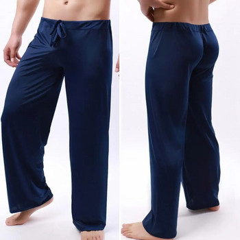 Шик Мъжки панталони за йога с пълна дължина Бързосъхнещи пижамни панталони Еластична талия Плюс размер Мъжки спортни панталони Мъжко облекло
