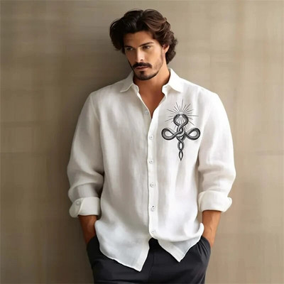 Sailboat Print Férfi ágyazású ing Hawaii Outdoor Street rövid ujjú felsők Nyaralás strandblúz Nyári túlméretezett férfi ingek