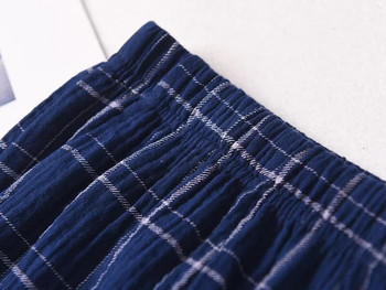 Νεότερο ανδρικό βαμβακερό καρό σχέδιο ίσιο μακρύ παντελόνι Πολλαπλών χρωμάτων Ανδρικές πιτζάμες παντελόνια για σπίτια Ανδρικά βαμβακερά παντελόνια πιτζάμες