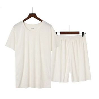 Нова мъжка цветна пижама SUO&CHAO удобни къси панталони от две части домакински дрехи