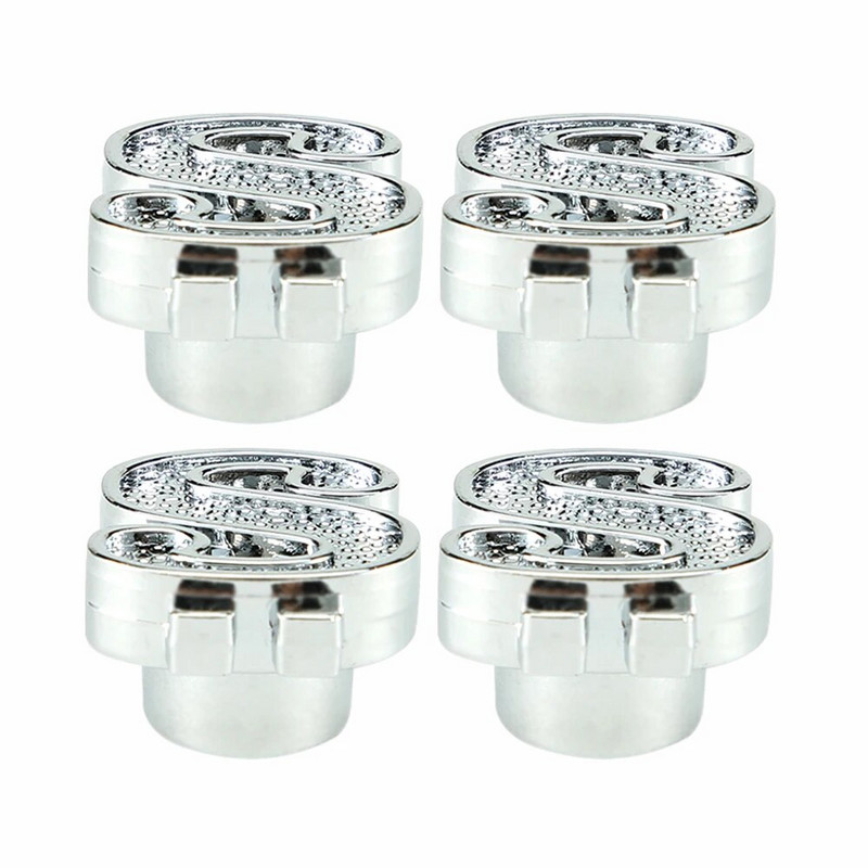 AQTQAQ 4PCs Naujas Arrial aliuminis JAV doleris automobilių padangų vožtuvo koto dangteliai padangos oro dulkių dangtelis sunkvežimio dviračio rato vožtuvo dangtelis