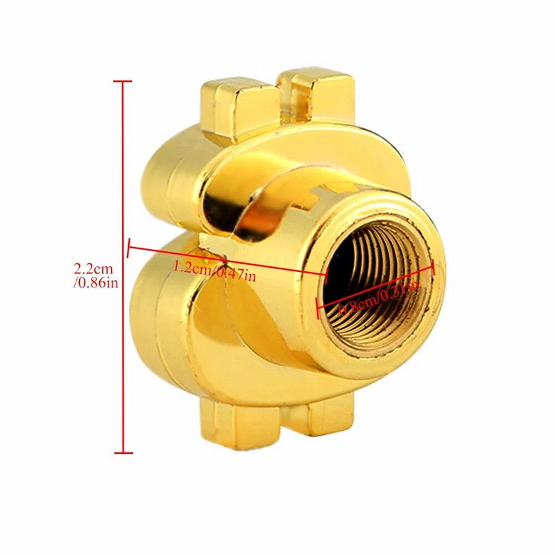 AQTQAQ 4PCs Naujas Arrial aliuminis JAV doleris automobilių padangų vožtuvo koto dangteliai padangos oro dulkių dangtelis sunkvežimio dviračio rato vožtuvo dangtelis