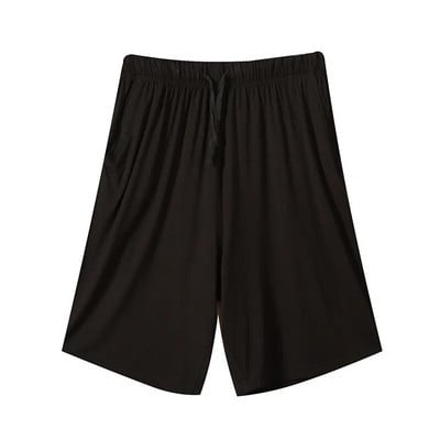 3XL-7XL Nyári hálóruha pizsama nadrág Férfi Új Pamut Nagy méretű Hálóruha Félhosszú Nadrág Lounge Wear Laza Pantalones