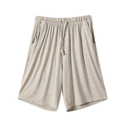 3XL-7XL Nyári hálóruha pizsama nadrág Férfi Új Pamut Nagy méretű Hálóruha Félhosszú Nadrág Lounge Wear Laza Pantalones