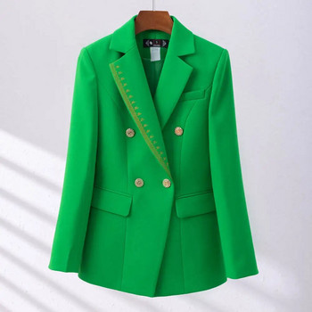 Ανοιξιάτικη επίσημη Γυναικεία Μόδα Μπλέιζερ Ανοιξιάτικη Γυναικεία επαγγελματικά κοστούμια με σετ Work Wear Γραφείο casual παντελόνι κοστούμι σακάκι