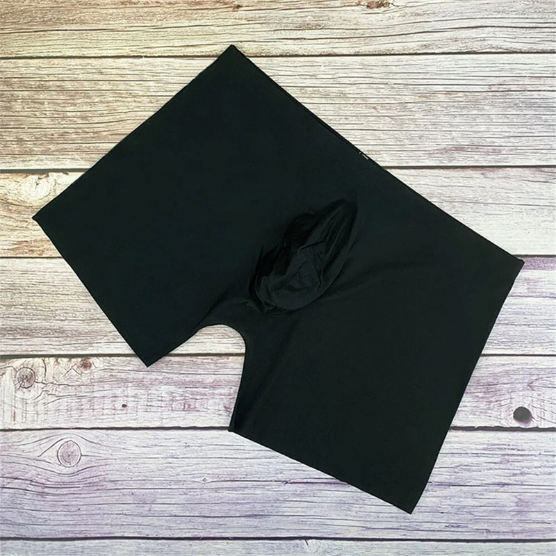 2vnt lengvi besiūliai bokseriai vyrams lediniai šilko bokseriai, itin ploni apatiniai, kvėpuojantys vyriški apatiniai vienspalviai kelnaitės