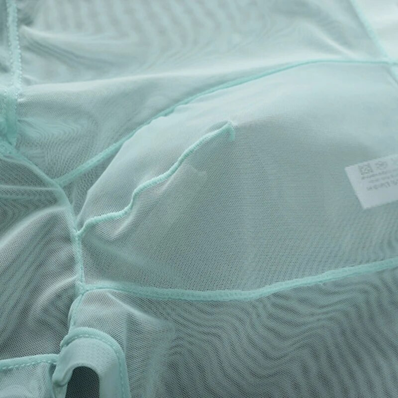 Vyriški apatiniai Seksualūs itin ploni permatomo tinklelio kvėpuojantys vyriški bokseriniai kelnaitės Vyriški bokseriai apatinės kelnaitės Homme kelnaitės šortai