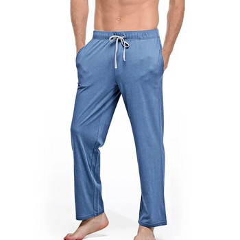 Ανδρικά Sleep Dottom Chausal Loose Pocket Pants Yoga Sports Breathable Sweatpants Sleepwear Πυτζάμες Παντελόνια Μακριά Παντελόνια