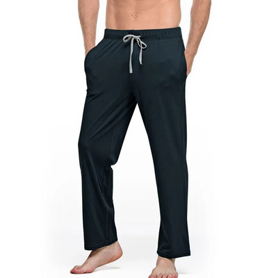 Ανδρικά Sleep Dottom Chausal Loose Pocket Pants Yoga Sports Breathable Sweatpants Sleepwear Πυτζάμες Παντελόνια Μακριά Παντελόνια