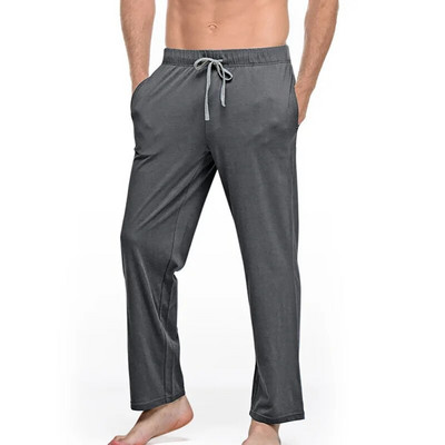 Ανδρικά Sleep Dottom Chausal Loose Pocket Pants Yoga Sports Breathable Sweatpants Sleepwear Πυτζάμες Παντελόνια Μακριά Παντελόνια