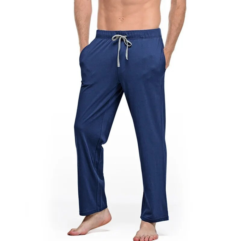 Ανδρικά Sleep Dottom Chausal Loose Pocket Pants Yoga Sports Breathable Sweatpants Sleepwear Πυτζάμες Παντελόνια Μακριά Παντελόνια
