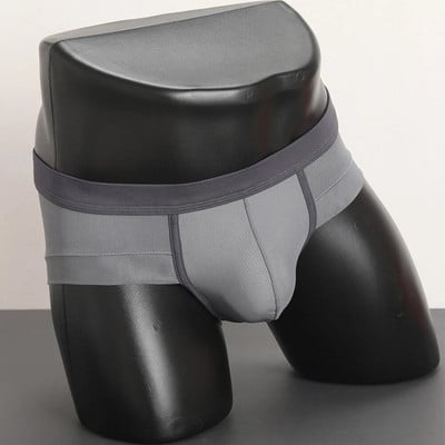 Slip pentru bărbați, husă gay respirabilă, lenjerie de corp din plasă moale, ultra-subțire, cu uscare rapidă, slip cu talie joasă, chiloți cu talie elastică