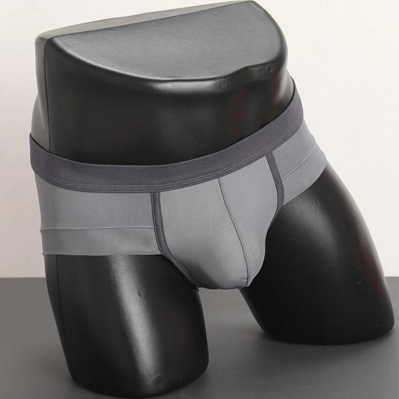 Slip pentru bărbați, husă gay respirabilă, lenjerie de corp din plasă moale, ultra-subțire, cu uscare rapidă, slip cu talie joasă, chiloți cu talie elastică