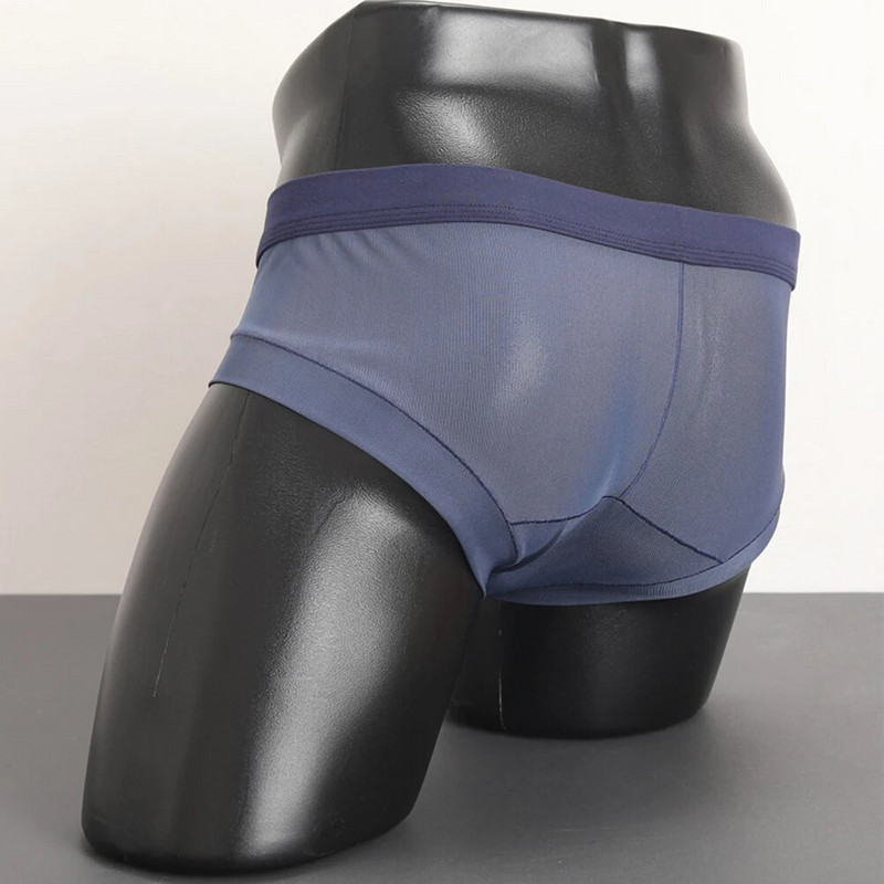 Slip pentru bărbați, husă gay respirabilă, lenjerie de corp din plasă moale, ultra-subțire, cu uscare rapidă, slip cu talie joasă, chiloți cu talie elastică