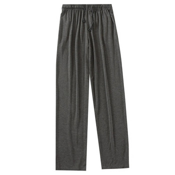 Мъжки пижами Панталони Пролет Есен Модал Домашни панталони Тънки широки крачоли Големи размери Свободни шнурове Долнище за сън Спално облекло Панталони