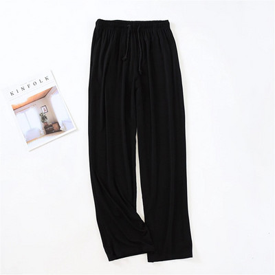 Vīriešu pidžamas bikses pavasara rudens modālas mājas bikses plānas platas kājas liela izmēra brīvas savilkšanas auklas guļamveļa bikses