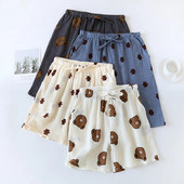 Ανδρικά βαμβακερά σορτς Φαρδιά Cute Bear Print Πυτζάμες Ζευγάρι Γυναικείες Σορτς Σπίτι Πυζά Lounge Wear Fashion Summer Sleep Bottoms