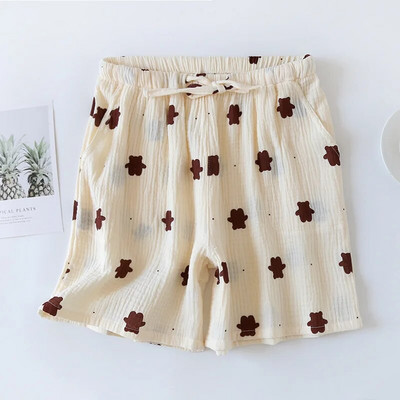 Ανδρικά βαμβακερά σορτς Φαρδιά Cute Bear Print Πυτζάμες Ζευγάρι Γυναικείες Σορτς Σπίτι Πυζά Lounge Wear Fashion Summer Sleep Bottoms