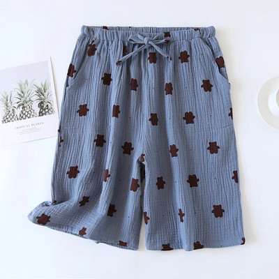 Ανδρικά βαμβακερά σορτς Φαρδιά Cute Bear Print Πυτζάμες Ζευγάρι Γυναικείες Σορτς Σπίτι Πυζά Lounge Wear Fashion Summer Sleep Bottoms
