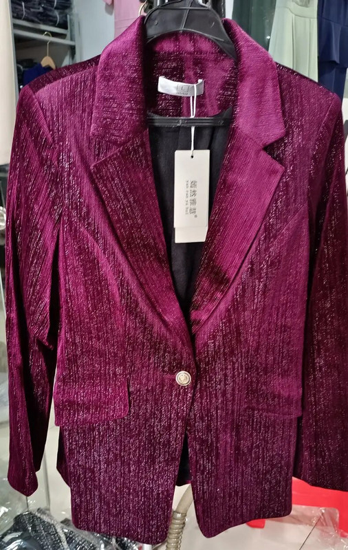 Korėjos rudens iškilmingas moterų aukštos kokybės aksominis švarkas moteriškas verslo kostiumas su komplektais Darbo apranga Biuro uniformos kelnių striukė