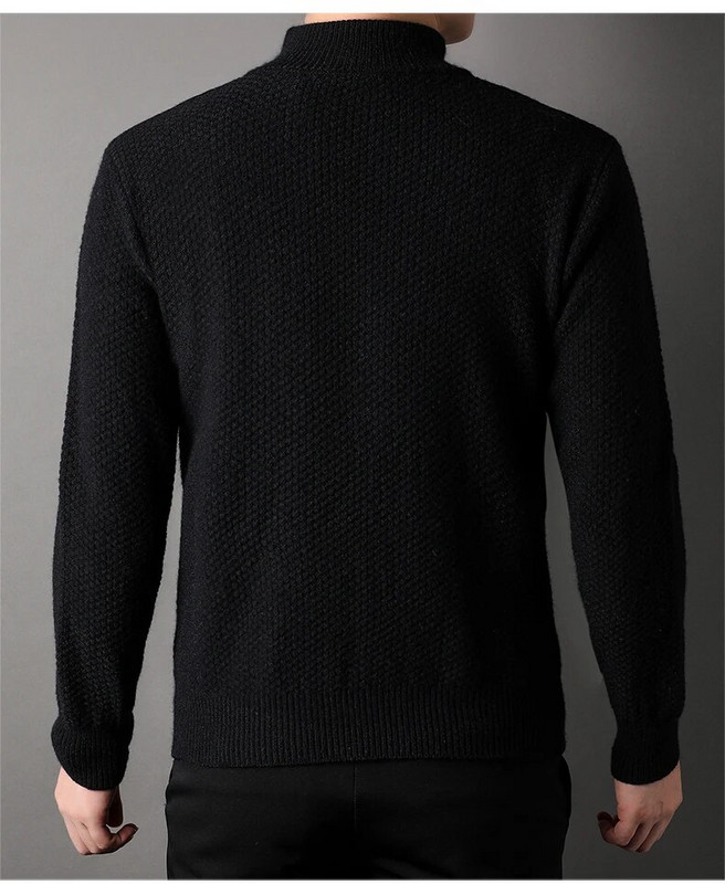 Vyriškas megztinis su deimantiniu languotu storos vilnos šiltos mados ilgomis rankovėmis laisvalaikio megztinis vyriškas megztinis