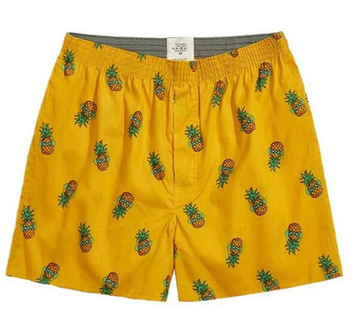 Bokserice Muško donje rublje Muške bokserice Pamučne bokserice Kratke hlače za spavanje Gaćice za spavanje Otisnute pruge Široke udobne kućne gaćice