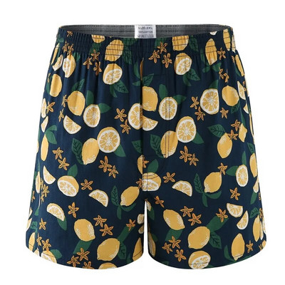 Bokserice Muško donje rublje Muške bokserice Pamučne bokserice Kratke hlače za spavanje Gaćice za spavanje Otisnute pruge Široke udobne kućne gaćice