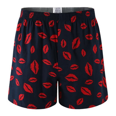 Bokserice Muško donje rublje Muške bokserice Pamučne bokserice Kratke hlače za spavanje Gaćice za spavanje Otisnute pruge Široke udobne kućne gaćice