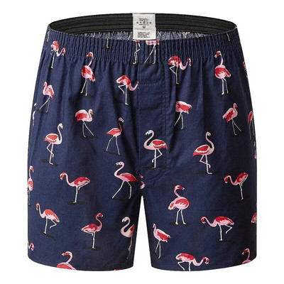 Bokserice Muško donje rublje Muške bokserice Pamučne bokserice Kratke hlače za spavanje Gaćice za spavanje Otisnute pruge Široke udobne kućne gaćice