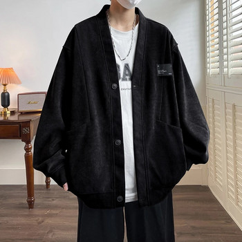 Streetwear Ανδρικό πουλόβερ Japan Style Plus Size 7XL Ανδρικό πουλόβερ Μόδα Loose Tops Casual single στήθος Ρούχα