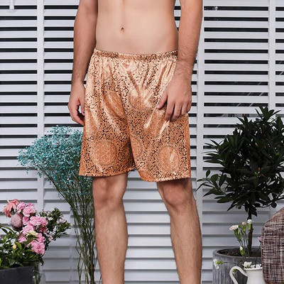 Novi muški ogrtač s kratkim hlačama 2 kom. Svileni kimono Muški svileni satenski ogrtač Kućna odjeća Kućni ogrtač Seksi muški ogrtač Ljeto