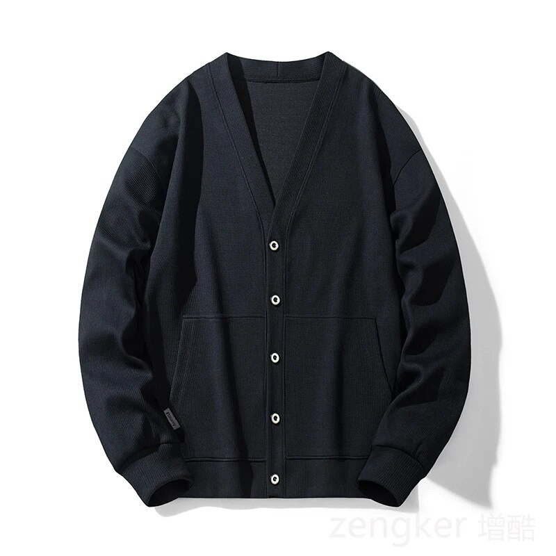 Μεγάλο μέγεθος ρετρό πλεκτό σάλι φθινοπώρου νέα αντρικά μοντέλα παλίρροια συν μεγάλα νεανικά φαρδιά παλτό αναψυχής παλίρροια 9XL 8XL 7XL