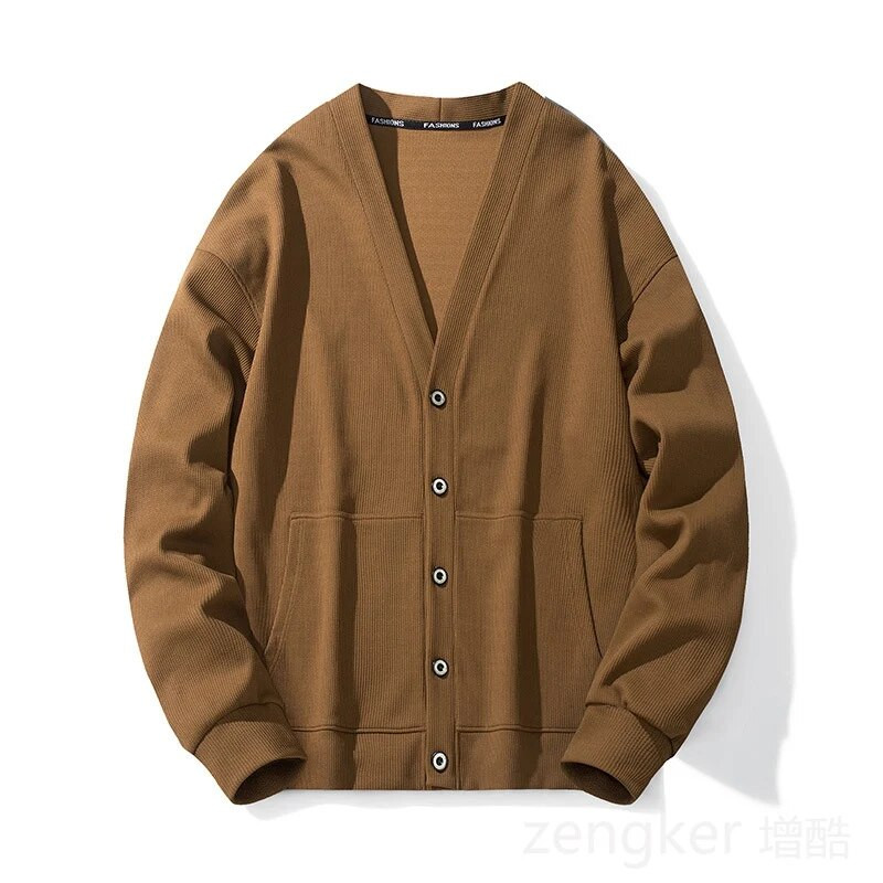 Μεγάλο μέγεθος ρετρό πλεκτό σάλι φθινοπώρου νέα αντρικά μοντέλα παλίρροια συν μεγάλα νεανικά φαρδιά παλτό αναψυχής παλίρροια 9XL 8XL 7XL