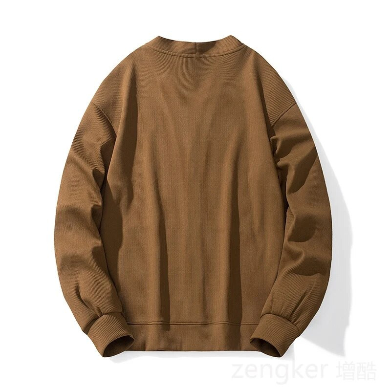 Μεγάλο μέγεθος ρετρό πλεκτό σάλι φθινοπώρου νέα αντρικά μοντέλα παλίρροια συν μεγάλα νεανικά φαρδιά παλτό αναψυχής παλίρροια 9XL 8XL 7XL