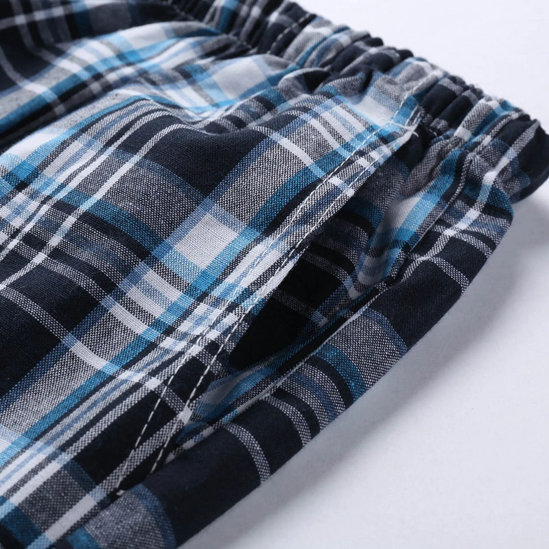 Hlače Kućna odjeća Karirana muška pidžama Lounge spavaćica Oversize Dugačke donji dijelovi za spavanje All Gull Lenth Pants Odjeća za sva godišnja doba