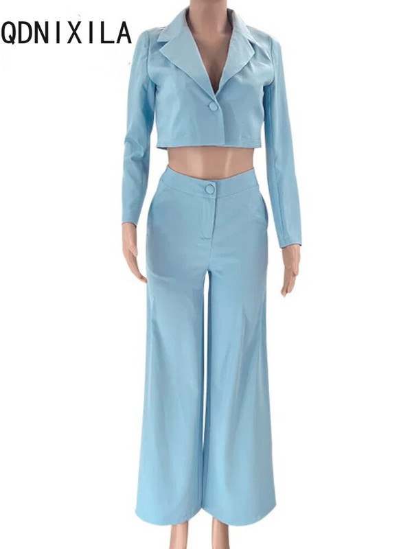 Kompleti od 2 komada Ženska odjeća Modni uredski ženski kratki sako i kompleti hlača visokog struka Ženski elegantni sakoi
