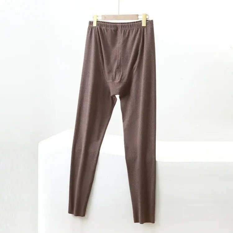 Fdfklak dvostrana baršunasta topla pidžama široke deblje muške hlače plišane grijaće tajice muške hlače za spavanje XL-5XL