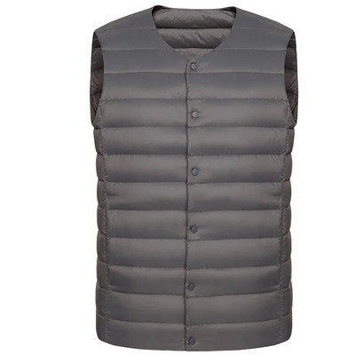 Muški donji prsluk Jesenska i zimska odjeća Iznutra i izvana Muški prsluk bez rukava Okrugli izrez Lagani prsluk Podstava od flisa