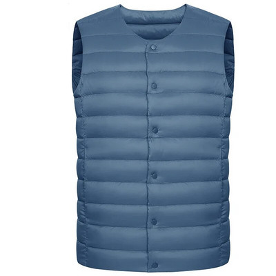 Muški donji prsluk Jesenska i zimska odjeća Iznutra i izvana Muški prsluk bez rukava Okrugli izrez Lagani prsluk Podstava od flisa