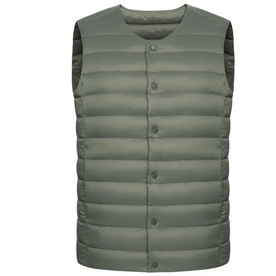 Muški donji prsluk Jesenska i zimska odjeća Iznutra i izvana Muški prsluk bez rukava Okrugli izrez Lagani prsluk Podstava od flisa