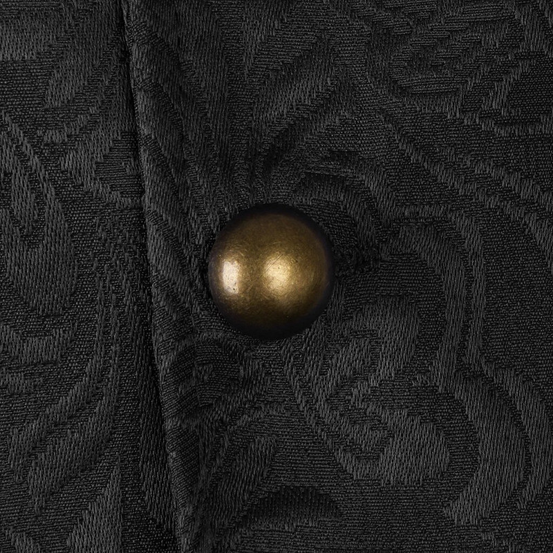 Elegantiška vyriška vintažinė vyriška vintažinė steampunk žakardo liemenė gotikinė Viktorijos laikų džentelmeno liemenė