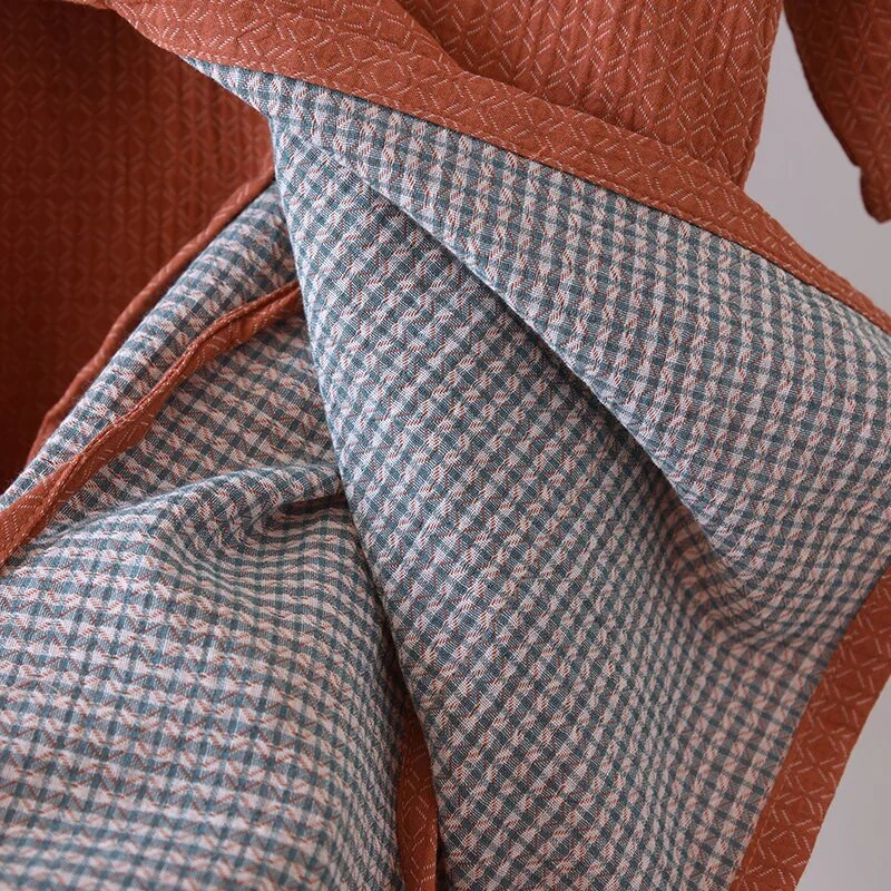 Japanski jednostavni kimono ogrtači muški parovi ženski kompleti pidžama kvalitetni 100% čisti pamuk široki ogrtači za ljubitelje sauna ogrtači