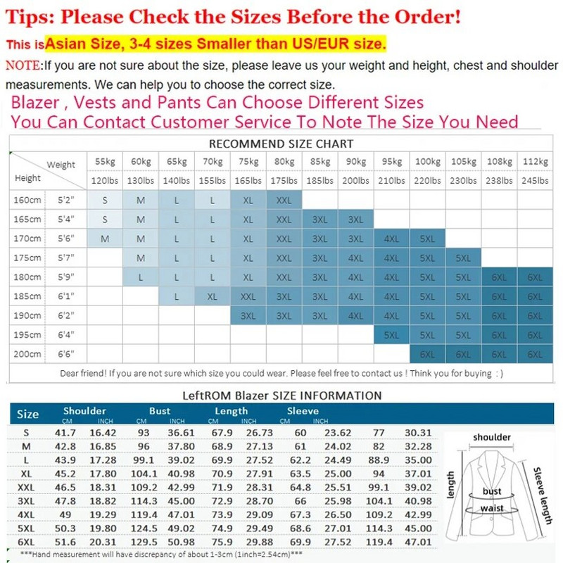 M-6XL ( jakna + prsluk + hlače ) Boutique Pure Colour muško poslovno formalno odijelo 3-dijelni komplet i dvodijelni set vjenčanica za mladoženje