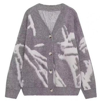 Американска винтидж флокирана жилетка, плетен пуловер, мъжко облекло, широки големи зимни жилетки, палта Y2k хип-хоп улично облекло