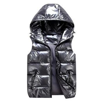 Ανδρικό γιλέκο χειμωνιάτικο φωτεινό χρώμα ανδρικό γιλέκο γιλέκο σακάκι BodyWarmer ελαφρύ αντιανεμικό πουπουλένιο παλτό Χειμερινό πανί
