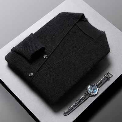 2023 High End Designer Νέα φθινοπωρινή χειμερινή μόδα πλεκτή ανδρική ζακέτα πουλόβερ με κουμπιά Χαριτωμένα περιστασιακά ανδρικά παλτά Ρούχα μπουφάν