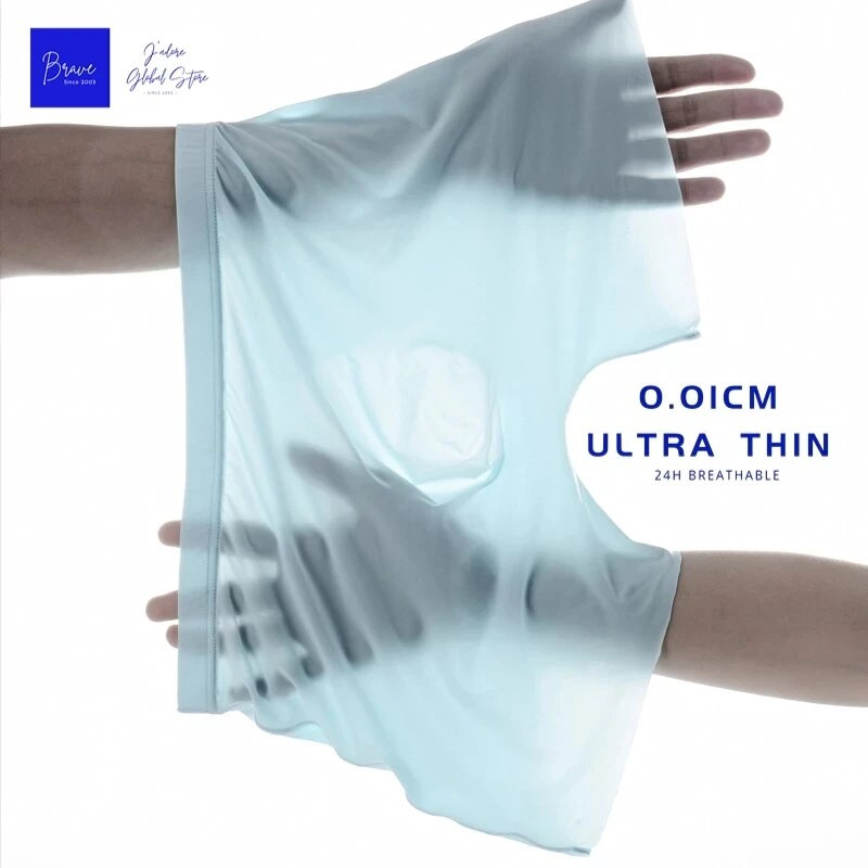 1db Férfi Boxer Rövidnadrág Ice Silk Férfi Bugyi Varrat nélküli Szexi Fehérnemű Férfi Alsónadrág Bugyi Férfi Antibakteriális Légáteresztő Alsónadrág